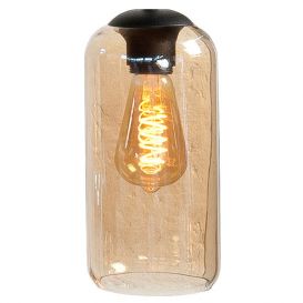Glaslamp Fantasy Belle amber 22 cm